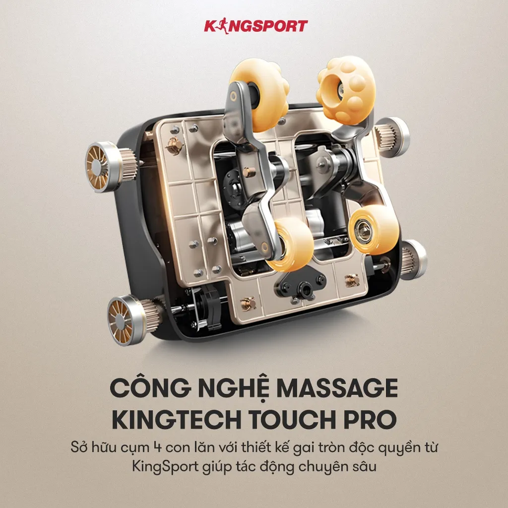Ảnh Ghế massage KINGSPORT G91 cao cấp con lăn 3D, chế độ quét cơ thể thông minh túi khí massage chân cao 2