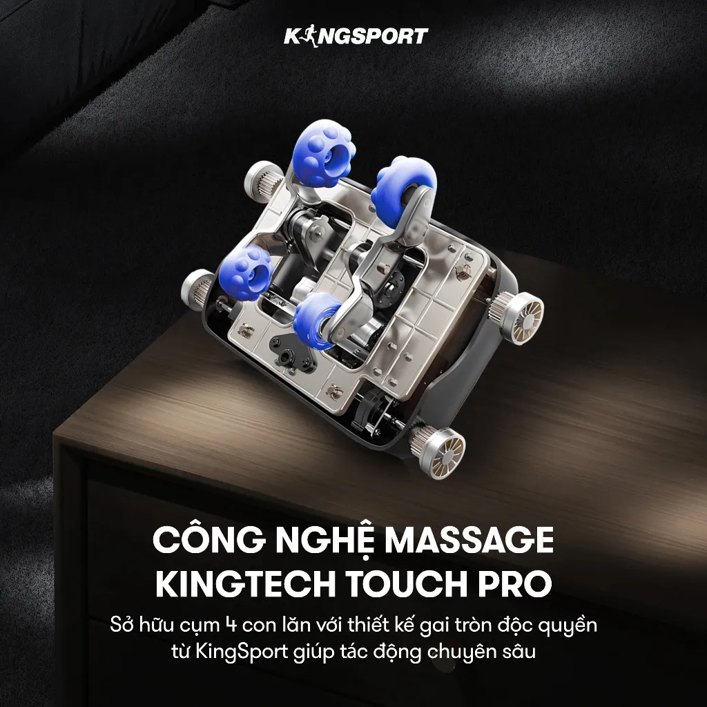 Ảnh Ghế massage toàn thân cao cấp KINGSPORT G80 hệ thống con lăn 3D hiện đại, điều khiển bằng giọng nói thông minh 3