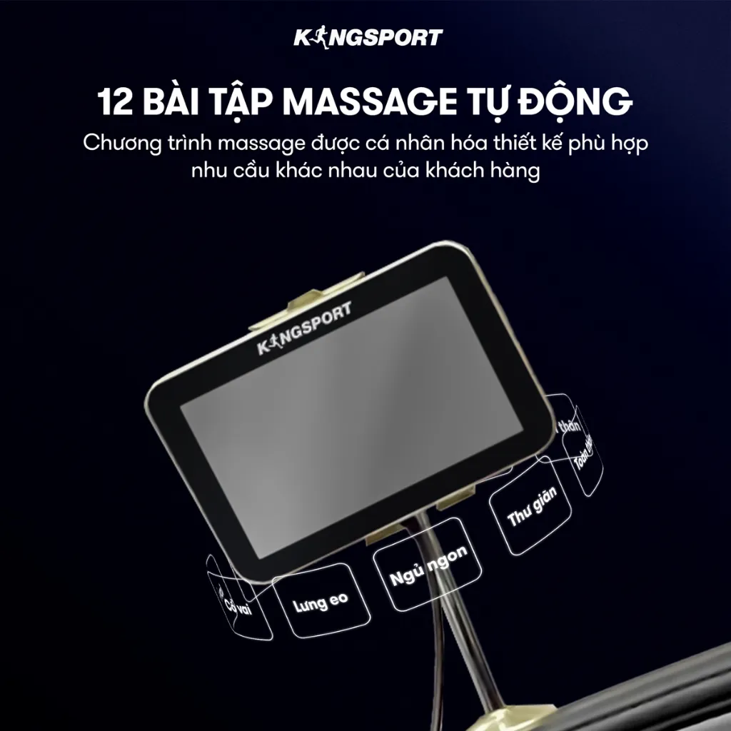 Ảnh Ghế massage toàn thân cao cấp KINGSPORT G6 công nghệ massage Kingtech Touch Pro 4