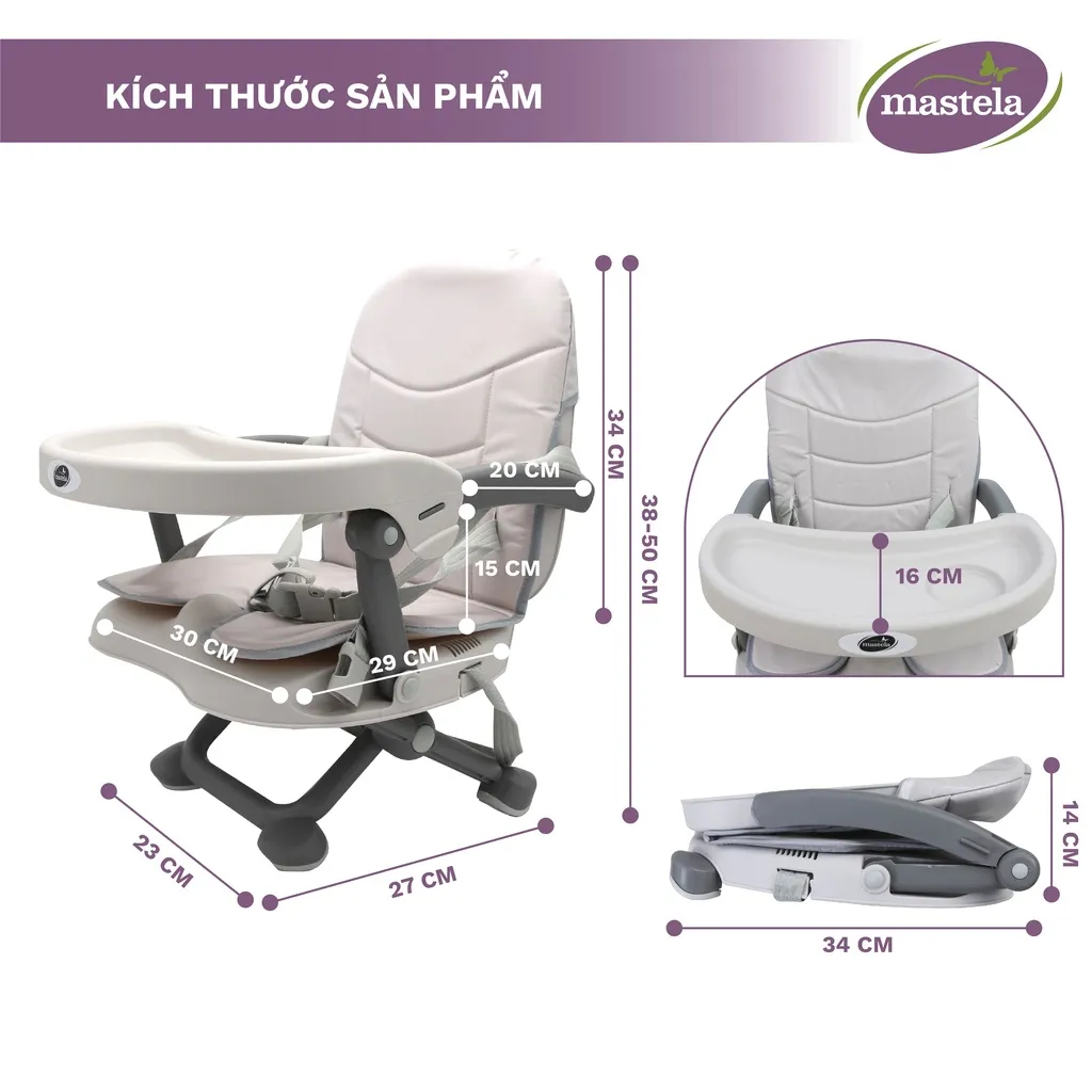 Ảnh Ghế Ngồi Ăn Dặm Cho Bé Mastela 1013 3