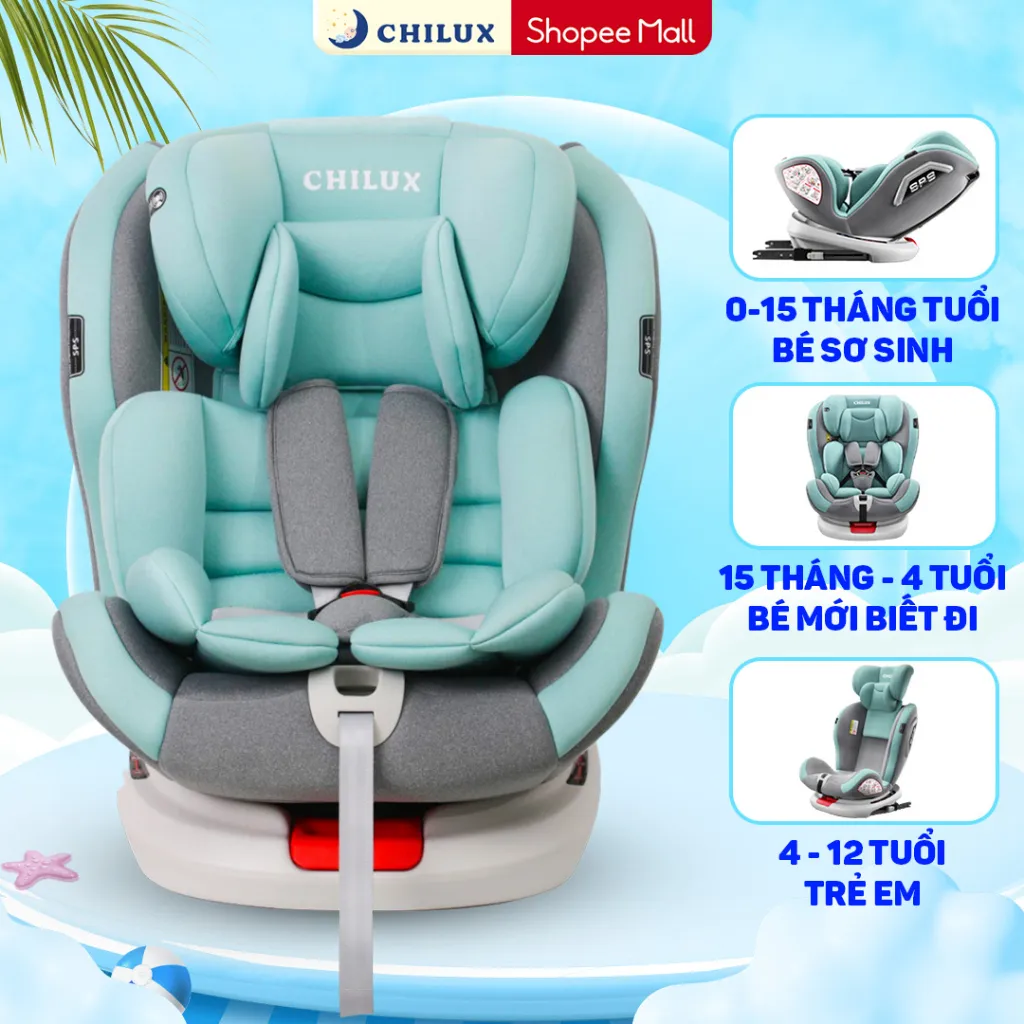 Đánh giá Ghế ngồi ô tô cho bé CHILUX ROY 360: An toàn, tiện lợi, xoay 360 độ