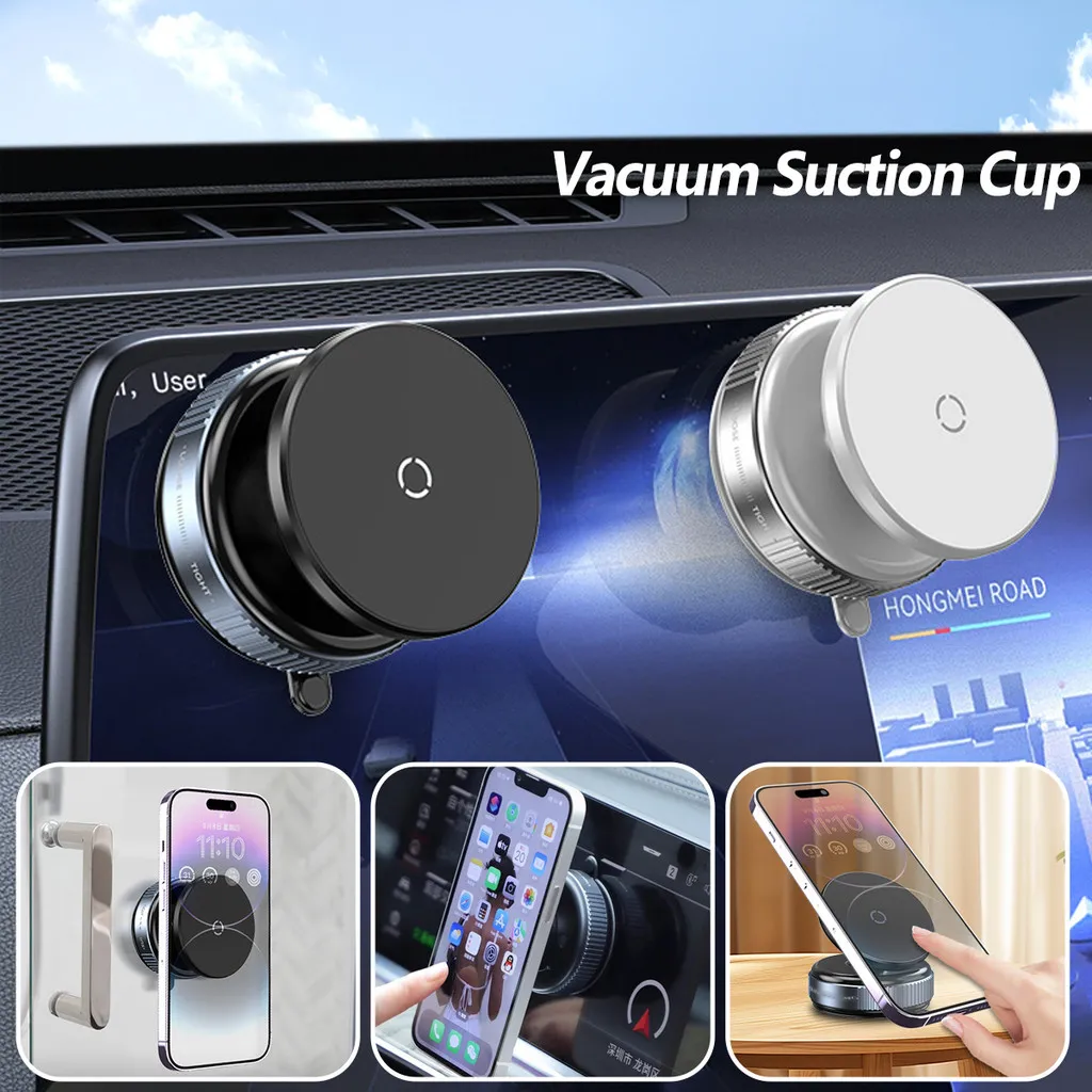 Ảnh Giá đỡ điện thoại từ tính gắn trên ô tô Fonken 360° Giá đỡ hấp phụ hút chân không xoay Giá đỡ cốc hút Giá đỡ điện thoại 4