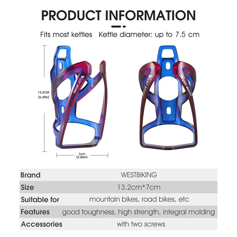 Ảnh Giá đỡ bình nước WEST BIKING gắn xe đạp leo núi MTB 4