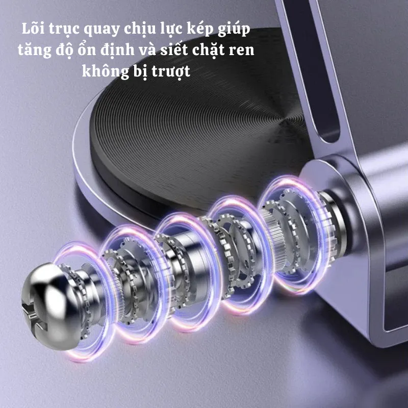 Ảnh Giá Đỡ Điện Thoại Máy Tính Bảng Vinzy Xoay 360 Hợp Kim Nhôm, Kệ Điện Thoại Xem Phim Livestream 3