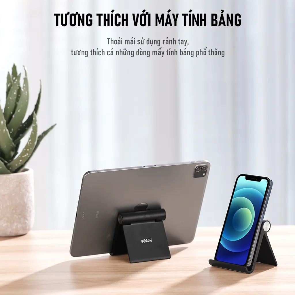 Ảnh Giá Đỡ Điện Thoại ROBOT Gấp Gọn Tiện Lợi RT-US07 - Hàng Chính Hãng 1