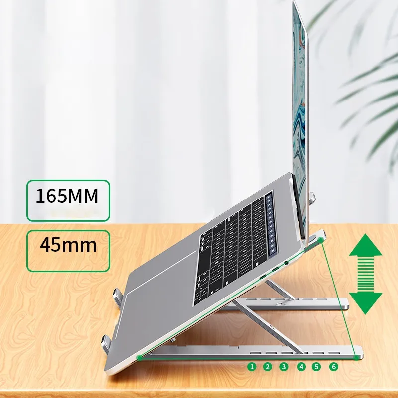 Ảnh Giá Đỡ Laptop,IPAD, Điện Thoại ZTU SMART Z5 Gấp Gọn Hợp Kim Nhôm Cao Cấp ,Hỗ trợ tản nhiệt, Kèm Túi Vải 3