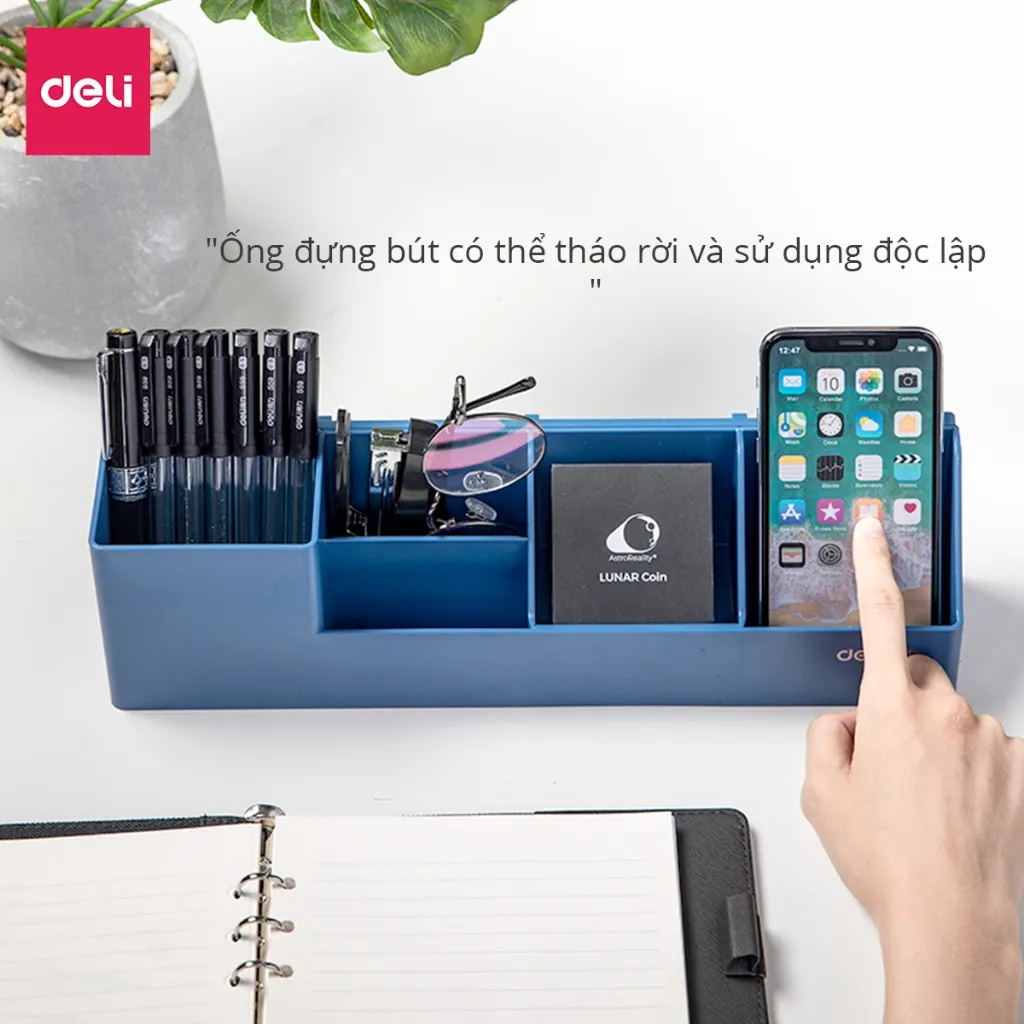 Ảnh Giá Đựng Tài Liệu DELI 4 Ngăn Kệ Đựng Sách Vở Hồ Sơ Giấy Tờ Văn Phòng Màu Pastel Dễ Thương Nhỏ Gọn 3