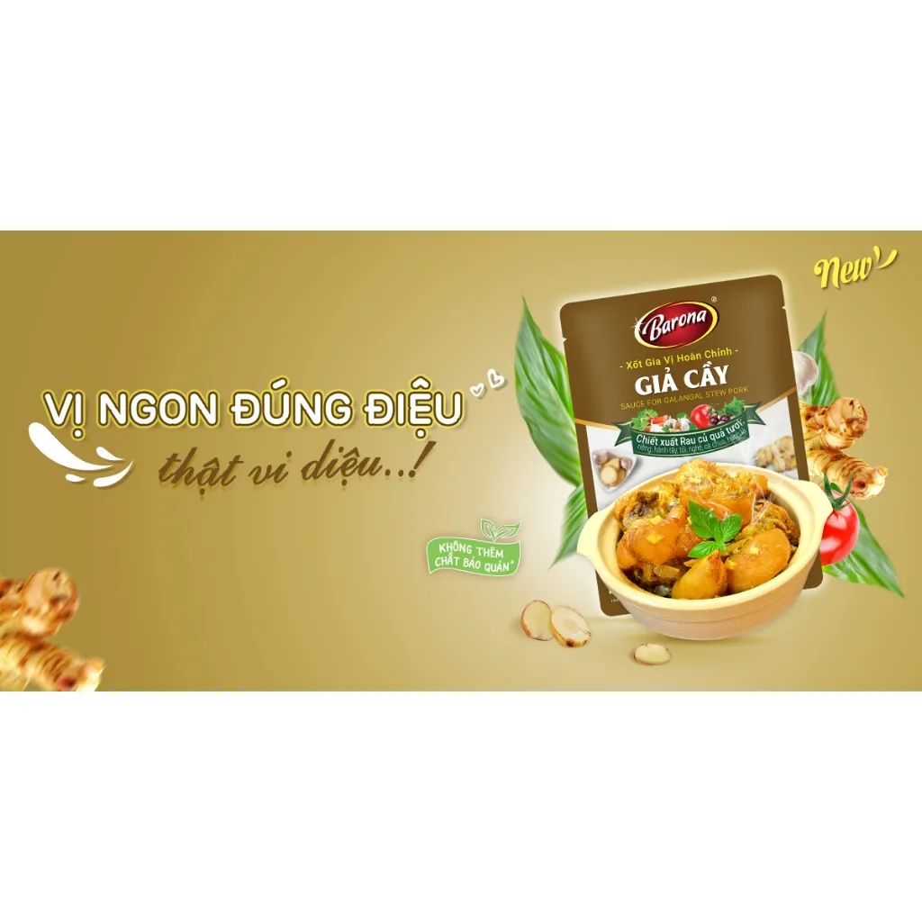 Ảnh Gia vị Giả Cầy Barona 80g ướp ngon chuẩn vị không cần nêm nếm 3