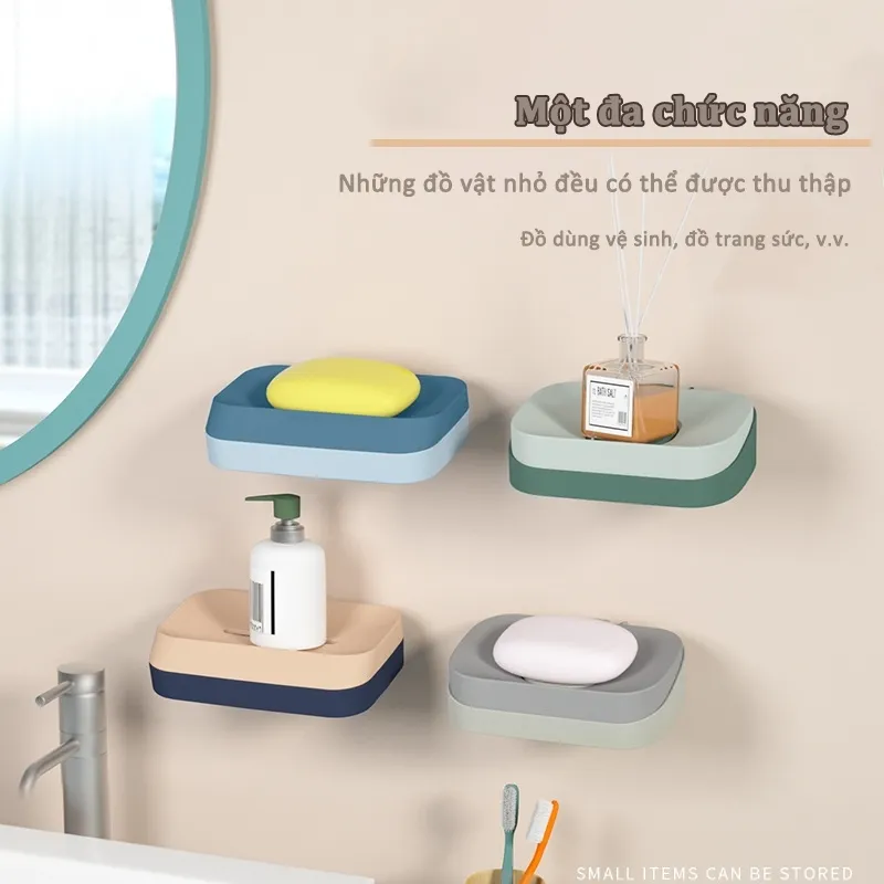 Ảnh Giá xà phòng treo tường Kệ phòng tắm Giá đỡ phòng tắm 4