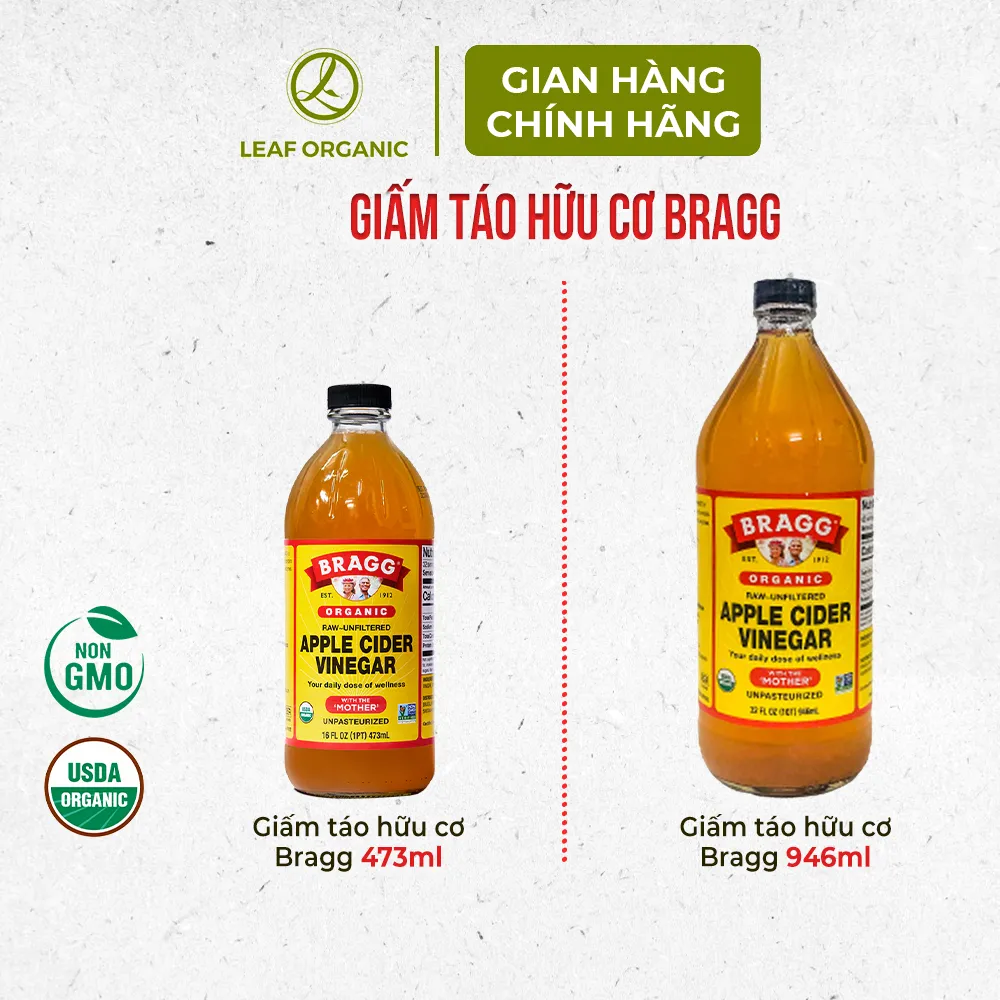 Ảnh Giấm táo hữu cơ Bragg 946ml - Hàng nhập khẩu 2