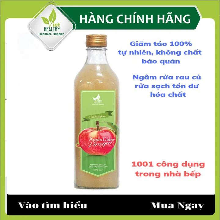 Ảnh Giấm táo nguyên chất Viet Healthy 500ml 3