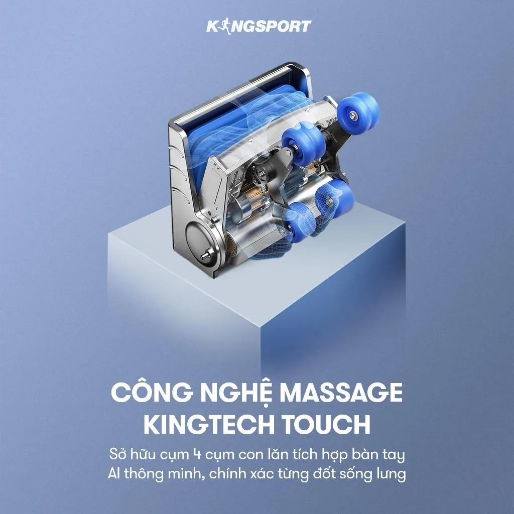 Ảnh GIAO HÀNG MIỀN NAM| Ghế massage KINGSPORT G78 công nghệ massage đa điểm 3D, nhiệt hồng ngoại kép, khung ghế rộng rãi 3