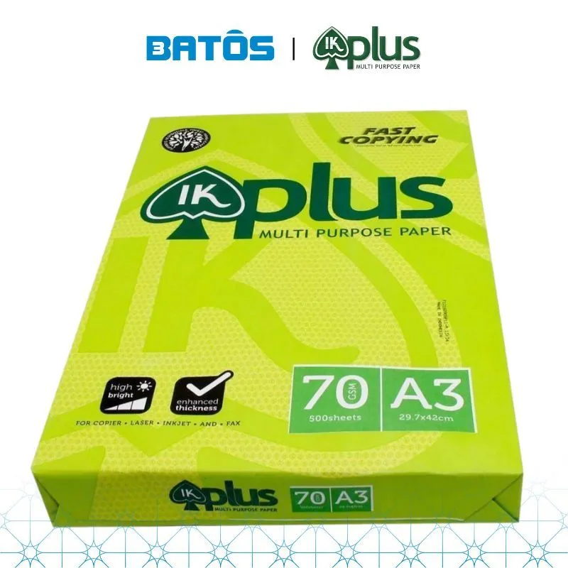 Ảnh Giấy A3 IK Plus 70gsm, 500 tờ/ Ream, nhập khẩu từ Indonesia. 2