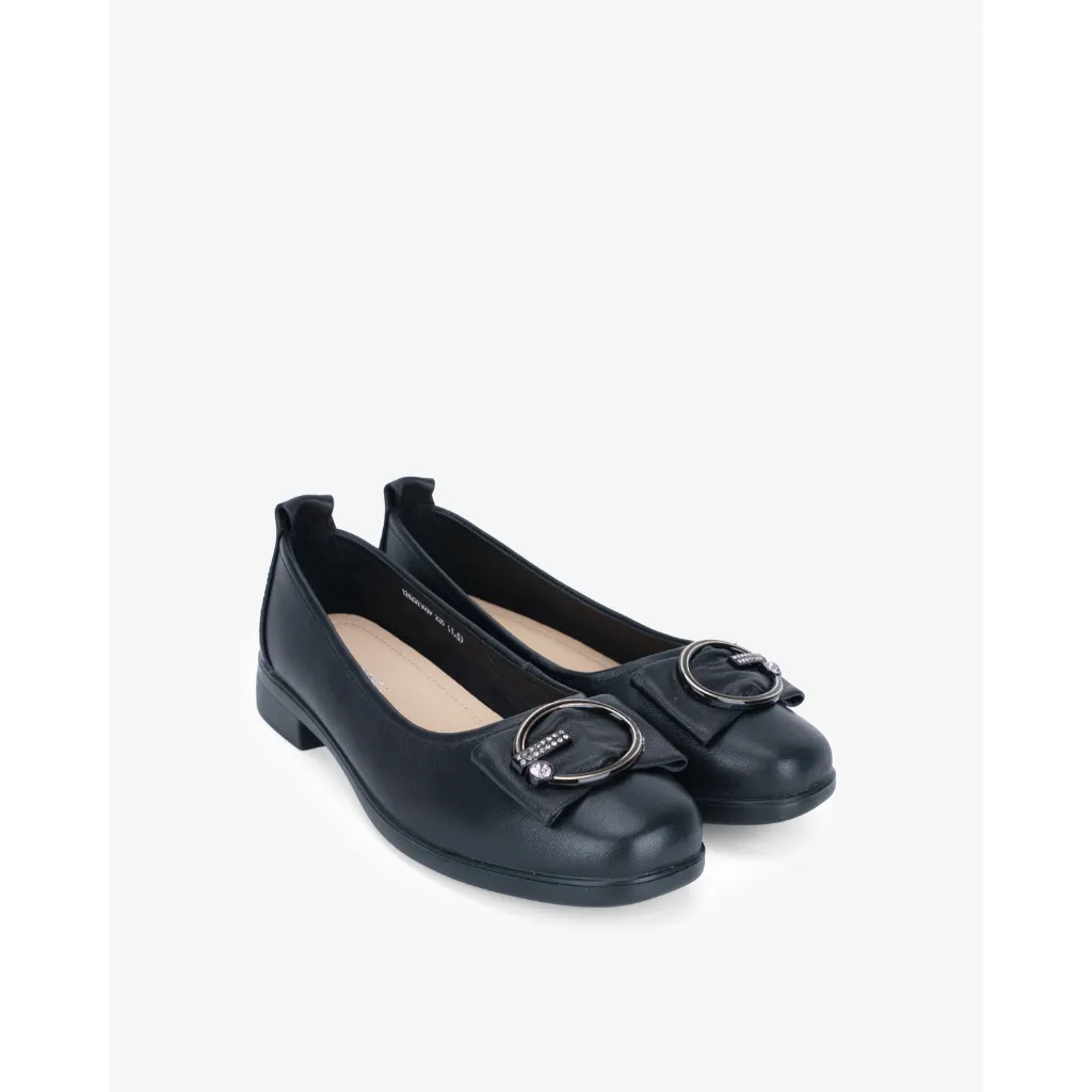 Ảnh Giày Búp Bê Ballerina Cổ Điển Da Bò AOKANG 1242321039 1