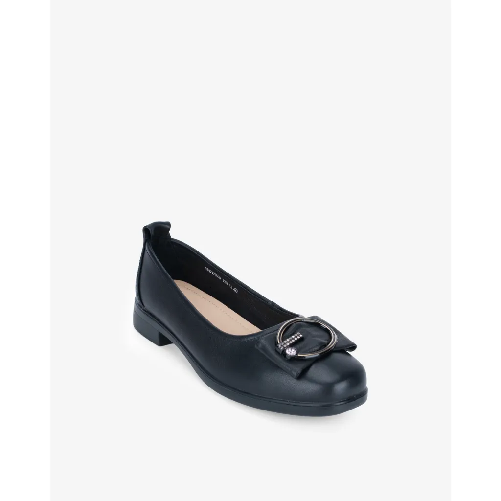 Ảnh Giày Búp Bê Ballerina Cổ Điển Da Bò AOKANG 1242321039 4