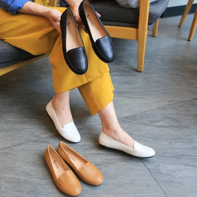 Ảnh Giày búp bê nữ đế bệt LUNASHOES 1207 phối đồ búp bê công sở đẹp không đau chân 4