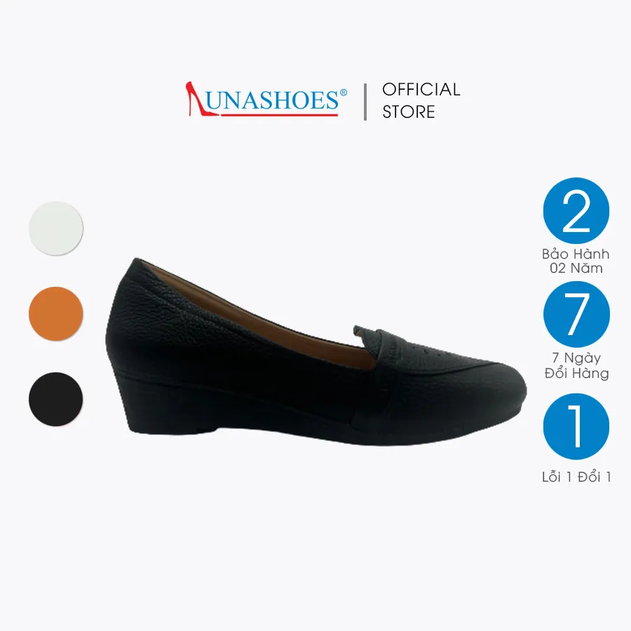 Ảnh Giày búp bê nữ đế xuồng 5p LUNASHOES 2105 da bò mềm bảo hành tới 3 năm lỗi 1 đổi 1 mũi vuông 1