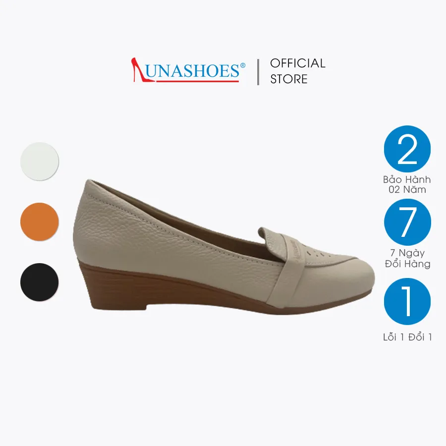 Ảnh Giày búp bê nữ đế xuồng 5p LUNASHOES 2105 da bò mềm bảo hành tới 3 năm lỗi 1 đổi 1 mũi vuông 2