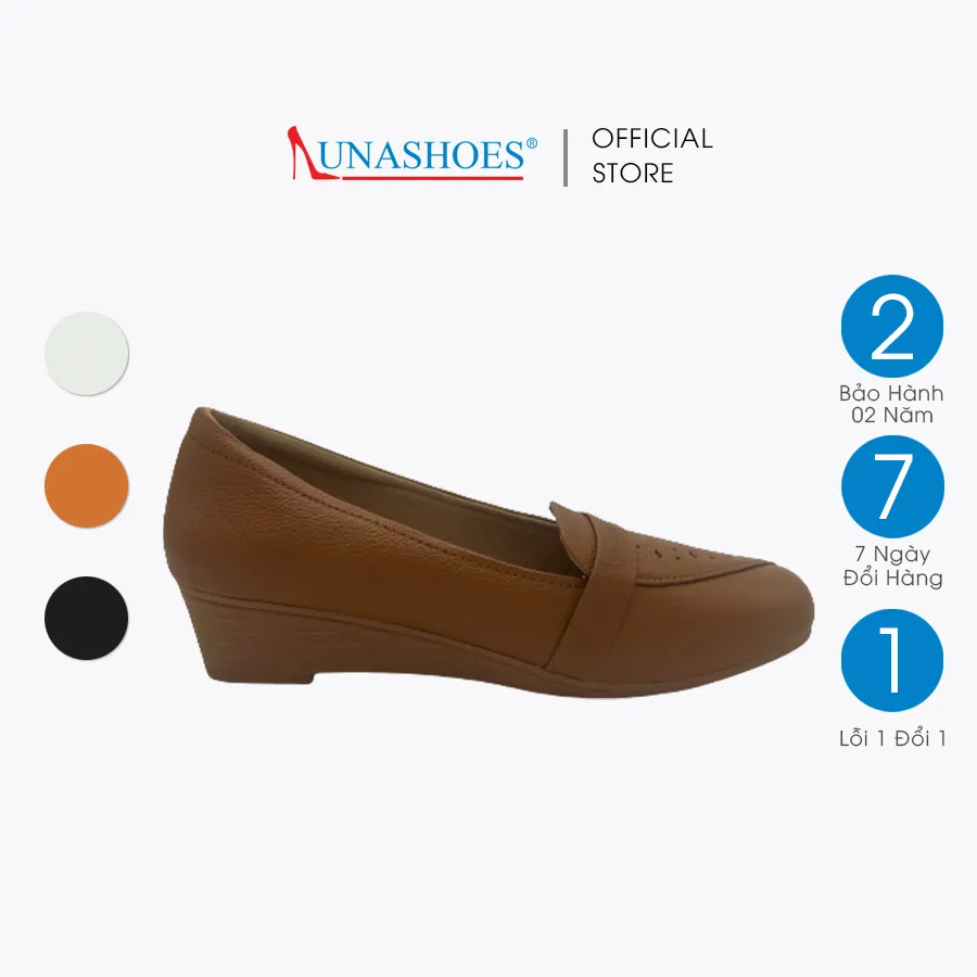 Ảnh Giày búp bê nữ đế xuồng 5p LUNASHOES 2105 da bò mềm bảo hành tới 3 năm lỗi 1 đổi 1 mũi vuông 3