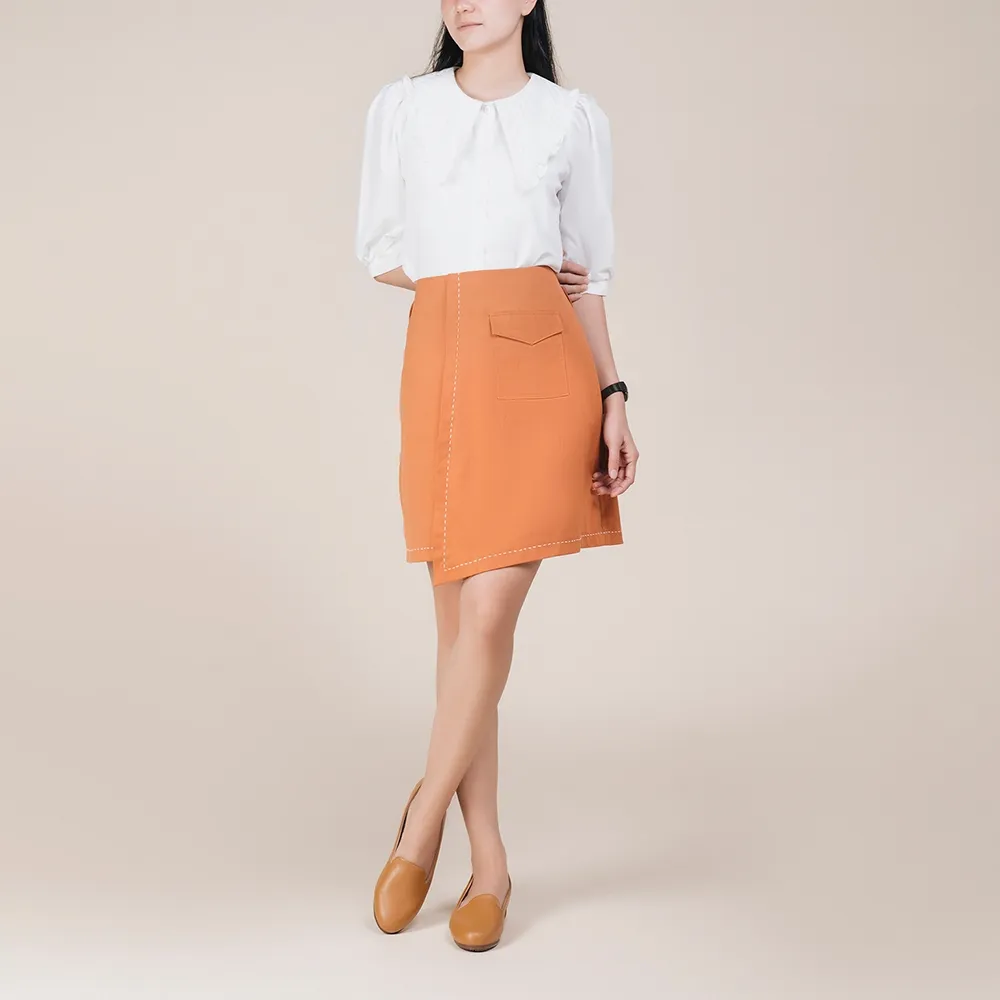 Ảnh Giày Búp Bê Đông Hải Đế Bằng Cổ Điển 3cm - G7728 4