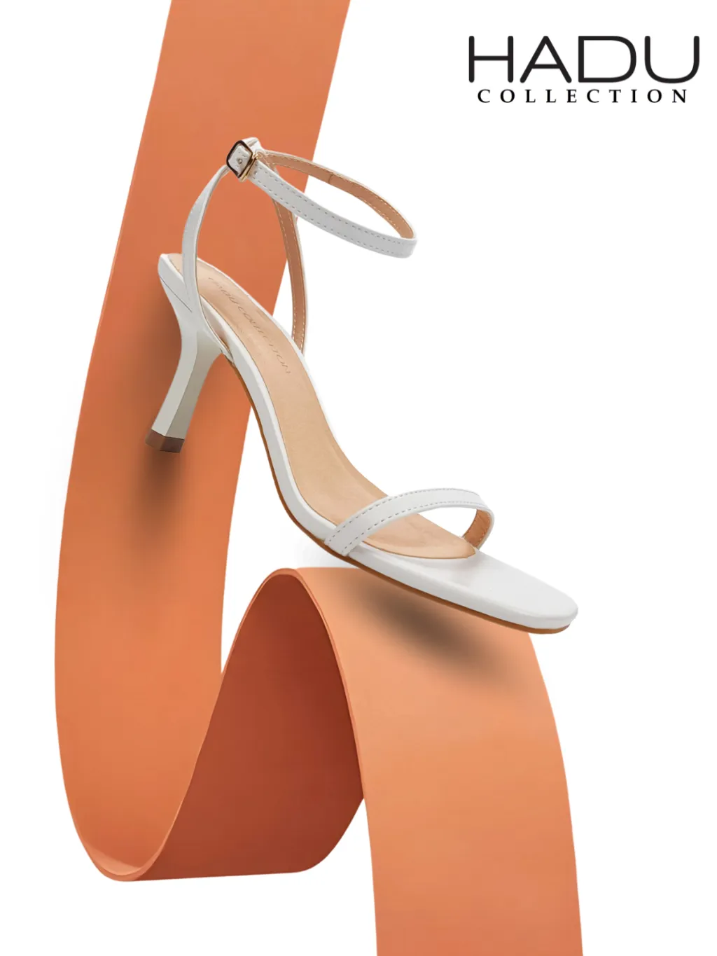 Ảnh Giày Cao Gót 7P Sandal Quai Ngang Dây Mảnh HADU G731 Đế TPR Chống Trượt Chất Liệu Cao Cấp BH 12T 4