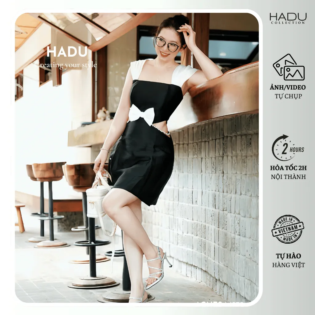 Ảnh Giày Cao Gót 9P Dây Đan Đính Đá AGNES HADU M972 Da Cao Cấp Sang Trọng Bảo Hành 12T 2