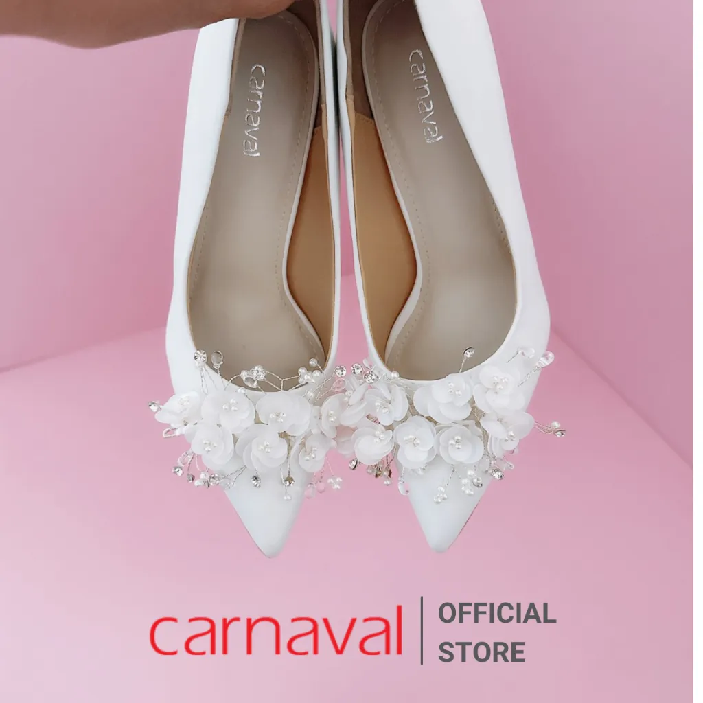 Ảnh Giày Cao Gót Cưới Carnaval Đính Hoa Thủ Công - Nét Thanh Lịch và Sang Trọng Dành Cho Cô Dâu - VS46 3