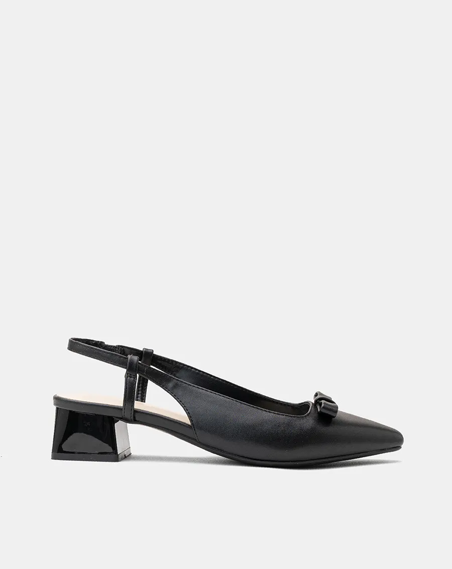 Ảnh Giày Cao Gót Nữ 5cm Thời Trang JUNO Giày Cao Gót Slingback Gót Vuông CG05148 2