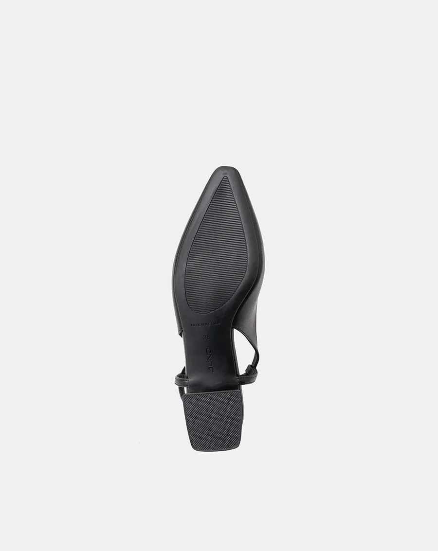Ảnh Giày Cao Gót Nữ 5cm Thời Trang JUNO Giày Cao Gót Slingback Gót Vuông CG05148 4
