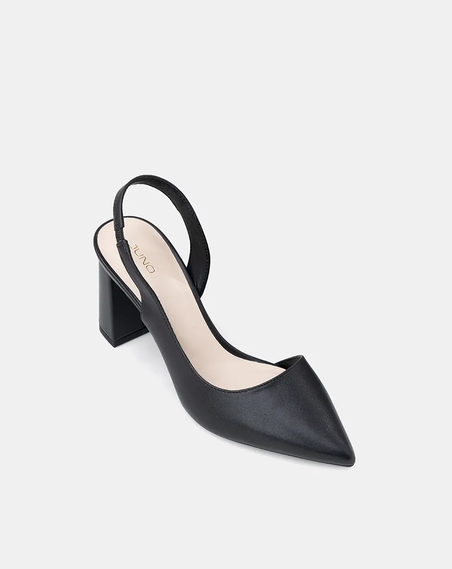 Ảnh Giày Cao Gót Nữ 7cm Thời Trang JUNO Giày Cao Gót Slingback Hở CG07163 4