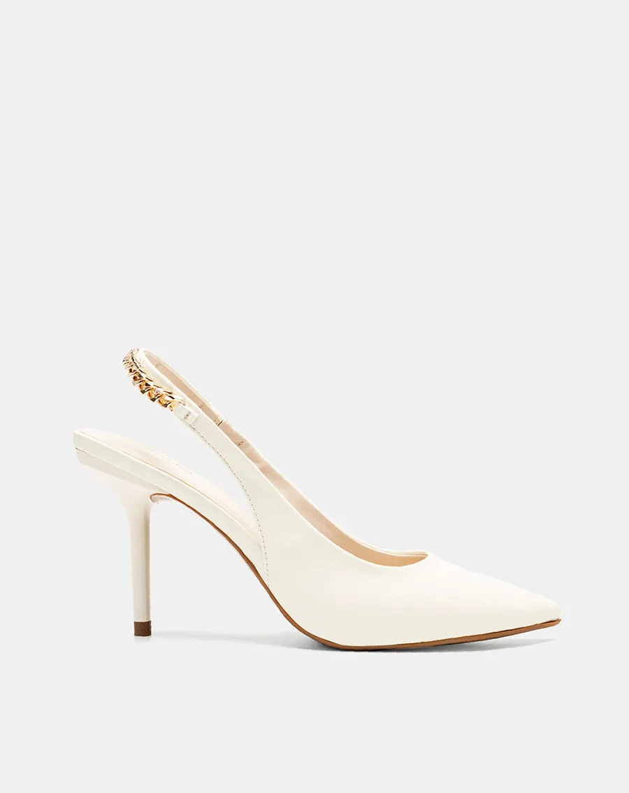 Ảnh Giày Cao Gót Nữ 9cm Thời Trang JUNO Giày Cao Gót Slingback Phối Xích CG09170 2