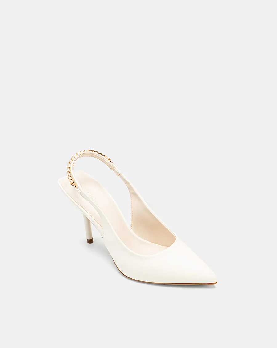 Ảnh Giày Cao Gót Nữ 9cm Thời Trang JUNO Giày Cao Gót Slingback Phối Xích CG09170 4
