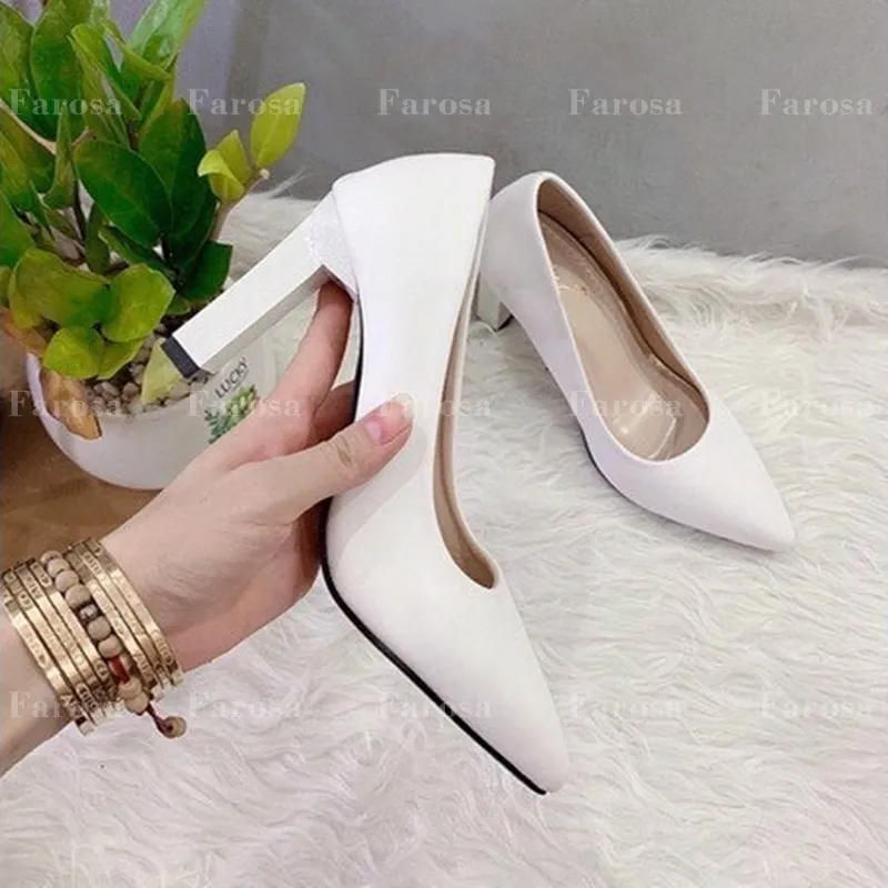 Ảnh Giày cao gót nữ FAROSA 9cm mũi nhọn chất da mềm cực êm chân- TC19 1