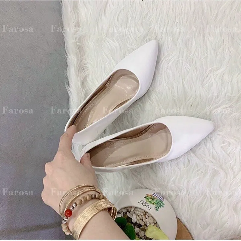 Ảnh Giày cao gót nữ FAROSA 9cm mũi nhọn chất da mềm cực êm chân- TC19 3