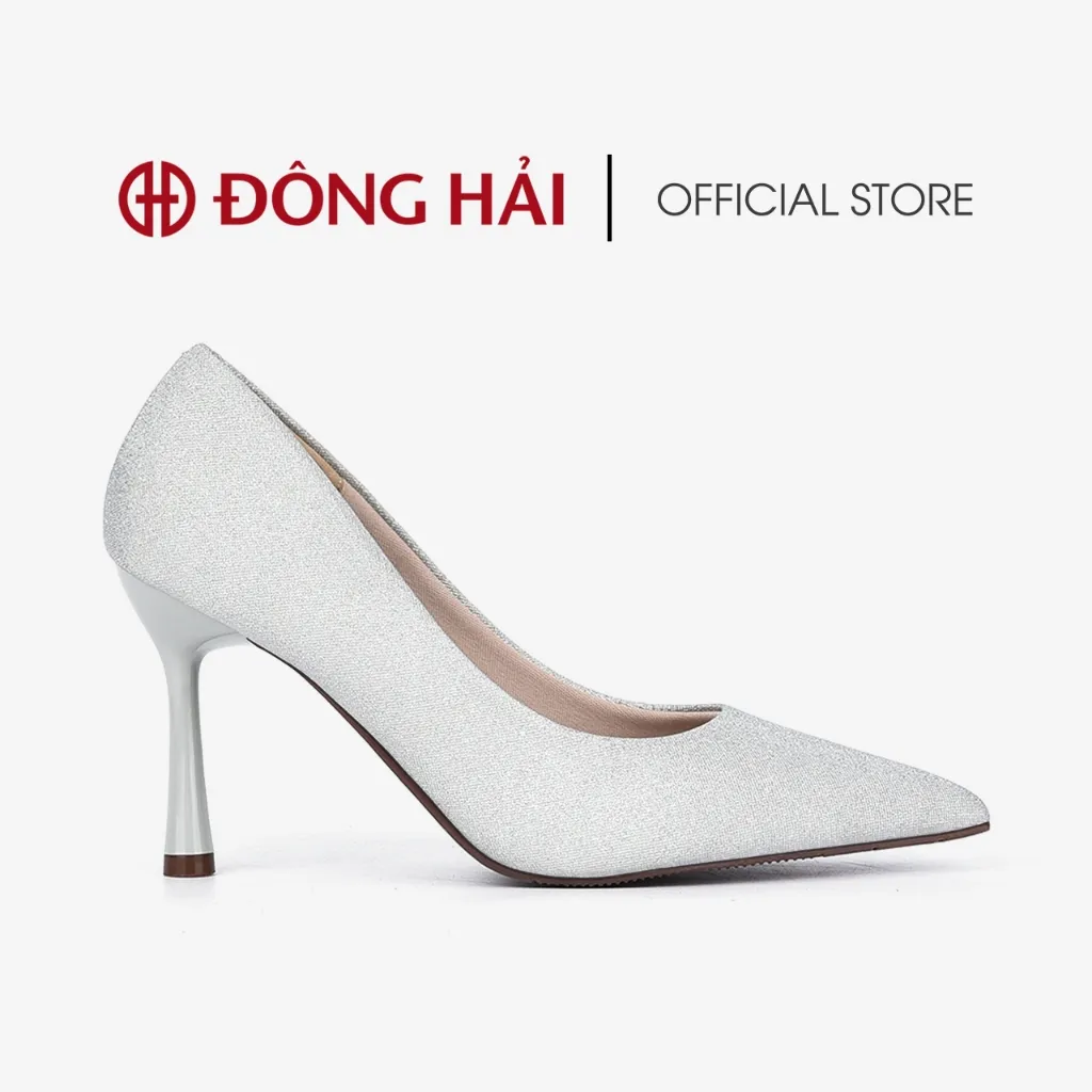 Ảnh Giày Cao Gót Nữ Đông Hải Ánh Nhũ Kim Tuyến Gót Nhọn 9cm - G81P4 2