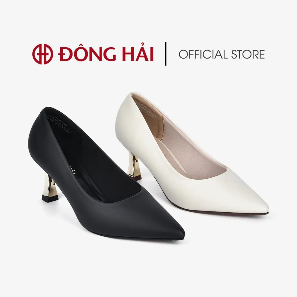 Ảnh Giày Cao Gót Nữ Đông Hải Da Trơn Gót Nhọn 7cm công sở êm chân - G81Q5 2