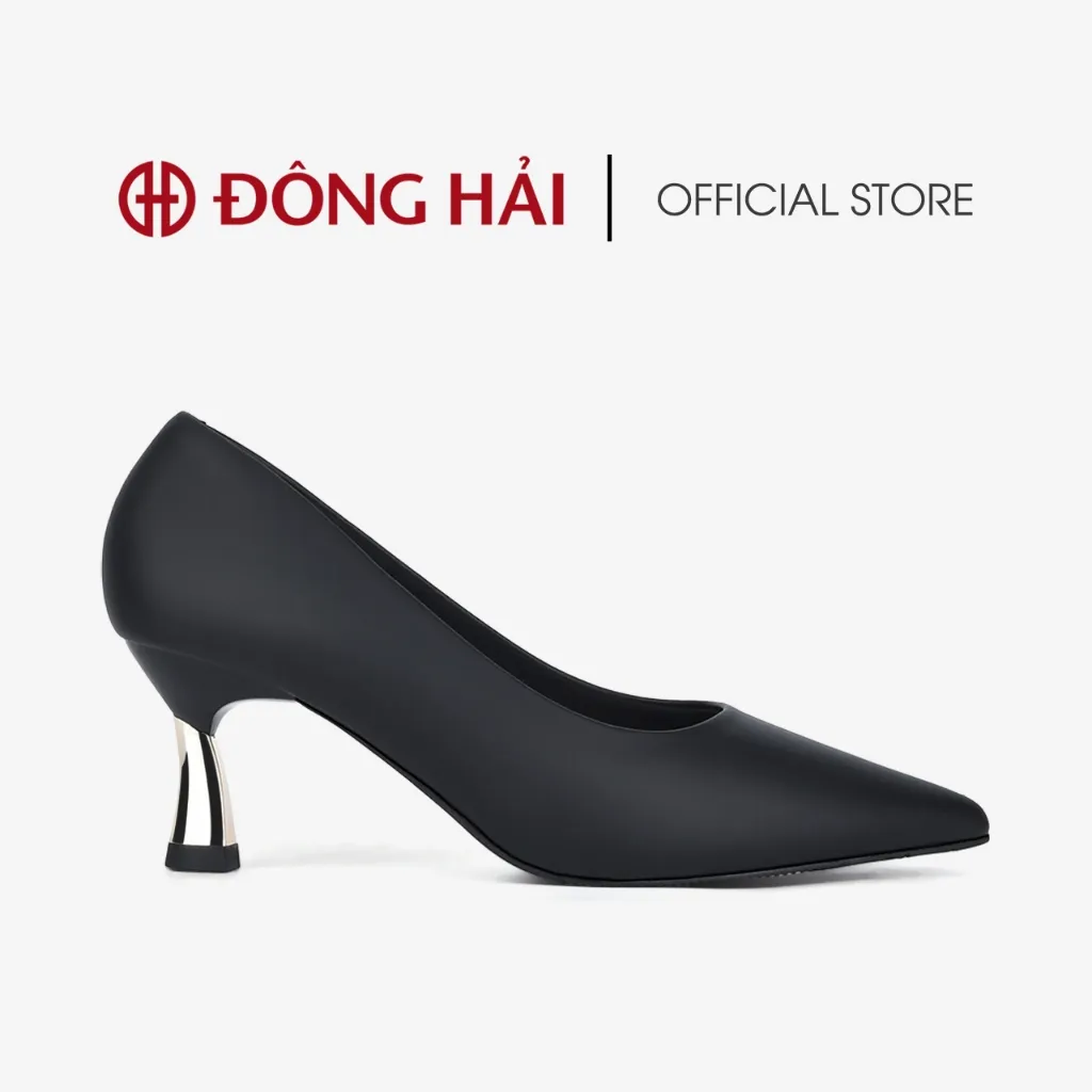 Ảnh Giày Cao Gót Nữ Đông Hải Da Trơn Gót Nhọn 7cm công sở êm chân - G81Q5 3