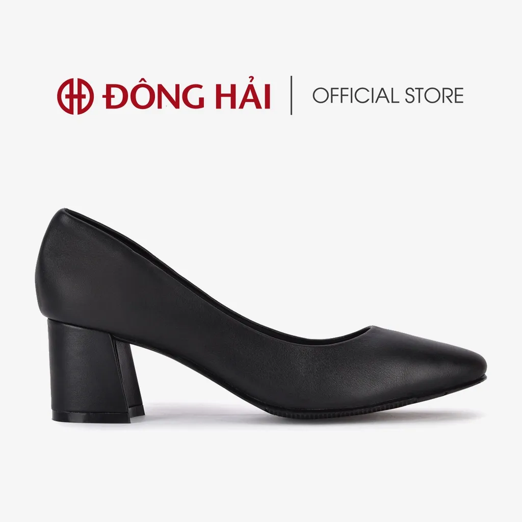 Ảnh Giày cao gót Đông Hải chất liệu da bò cao cấp gót vuông 5cm thanh lịch - G5708 2