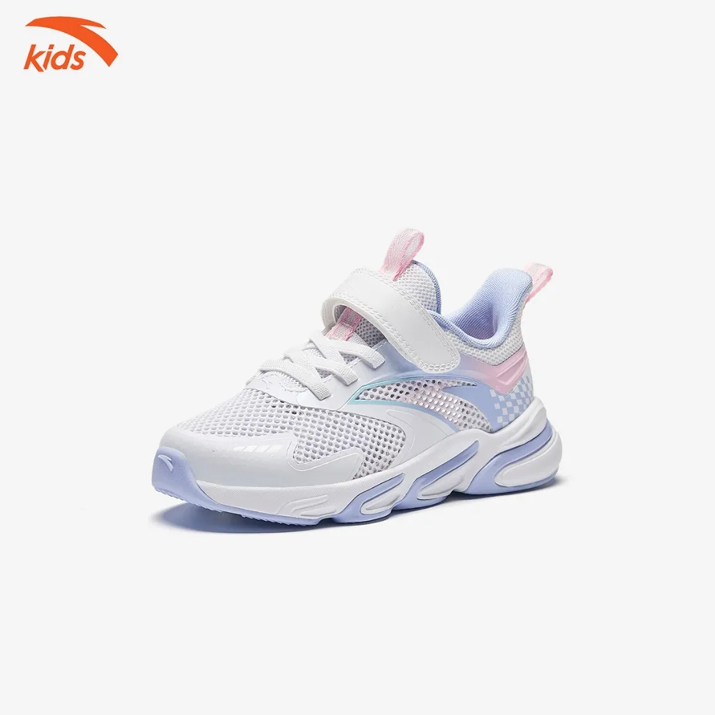 Ảnh Giày Chạy Thể Thao Bé Gái Lưới Thoáng Khí Size 28-32 Anta Kids Red Flame 3224B9908 1