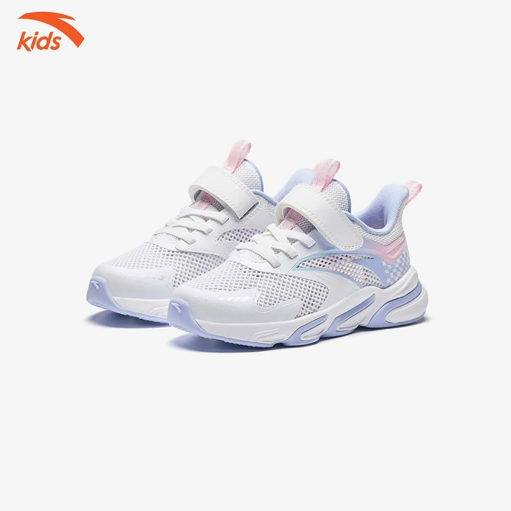 Ảnh Giày Chạy Thể Thao Bé Gái Lưới Thoáng Khí Size 28-32 Anta Kids Red Flame 3224B9908 2