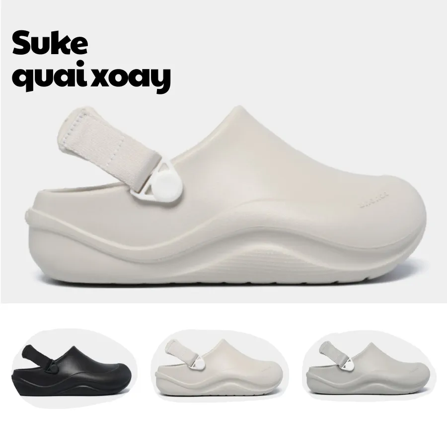 Ảnh Giày Clog nhựa đi mưa, sandal, Sục Suke đủ màu Nam Nữ chính hãng Shondo 1