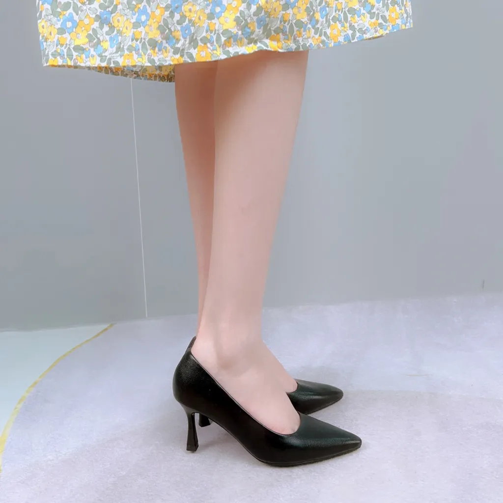 Ảnh Giày Công Sở Nữ Cao Gót Mũi Nhọn 7 Phân, Guốc Nữ Dự Tiệc Dễ Phối Đồ Thời Trang NUDDO _N705 2