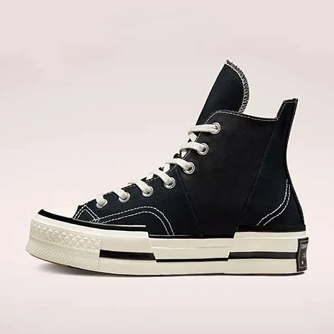 Ảnh Giầy Converse Chuck 70 Plus Black - A00916C, Converse Chính Hãng, Đế Cao Cá Tính, Basic Sneaker 1