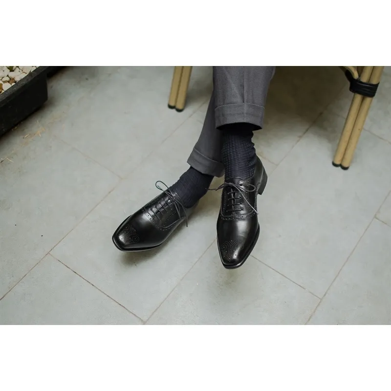 Ảnh Giày Da Nam Oxford Gồm Hai Màu Thời Trang Công Sở Chất Liệu Da Bê Cao Cấp Thương Hiệu CNES (OF 005 S 65) 4