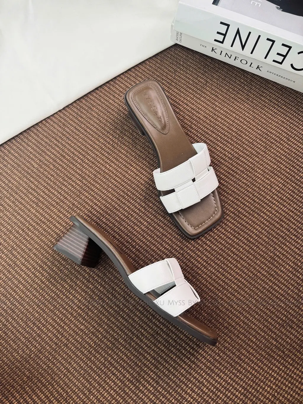 Ảnh Giày guốc nữ MYSS quai ngang đan dây 5cm thời trang - SU224 2