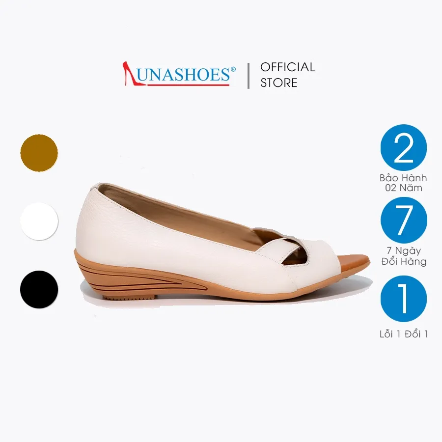 Ảnh Giày hở mũi nữ LUNASHOES 22503 da bò mềm phù hợp đi lại nhiều rất êm chân 1
