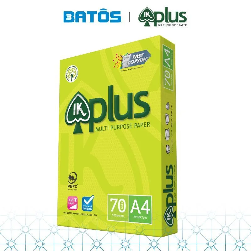 Ảnh Giấy in A4 IK Plus 70gsm, 500 tờ/ Ream, nhập khẩu từ Indonesia. 1