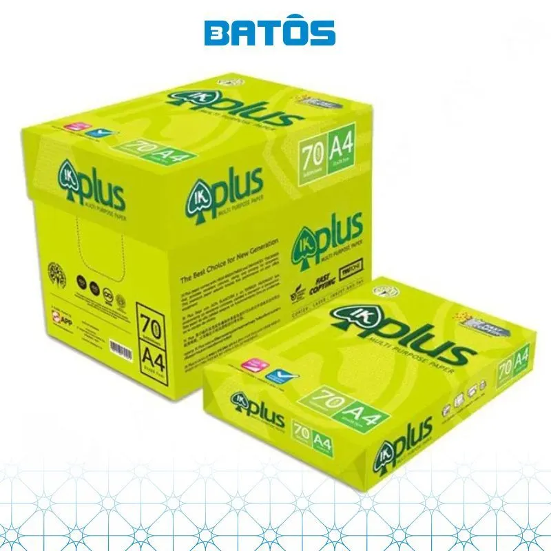 Ảnh Giấy in A4 IK Plus 70gsm, 500 tờ/ Ream, nhập khẩu từ Indonesia. 2