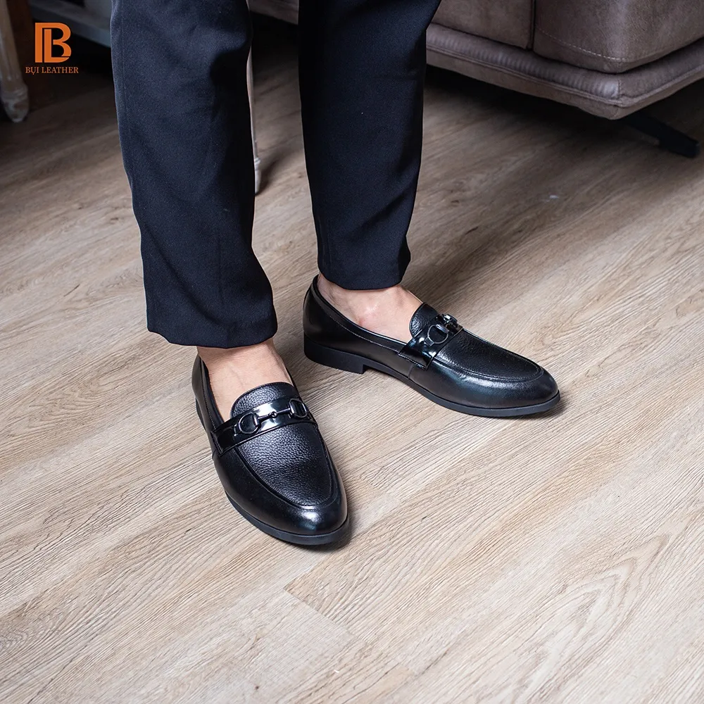 Ảnh Giày lười nam da bò nappa cao cấp G121 Bụi leather- hộp sang trọng - Bảo hành 12 tháng 3