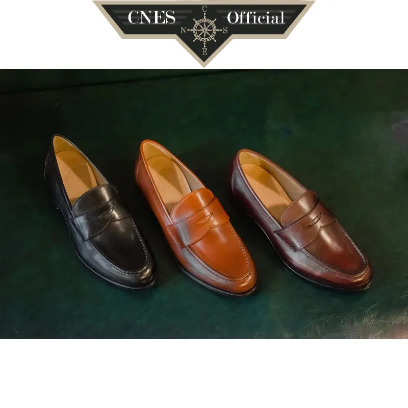 Ảnh Giày lười nam thời trang cao cấp chất liệu da bê nhập khẩu thương hiệu CNES (CNS 217 NSL) 1